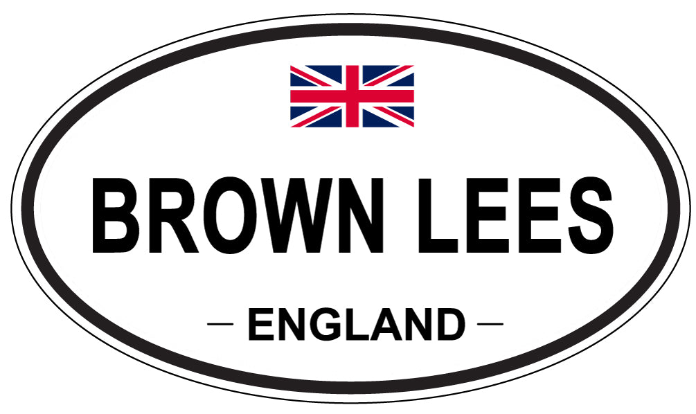 BROWN LEES, ENGLAND - Oval Sticker