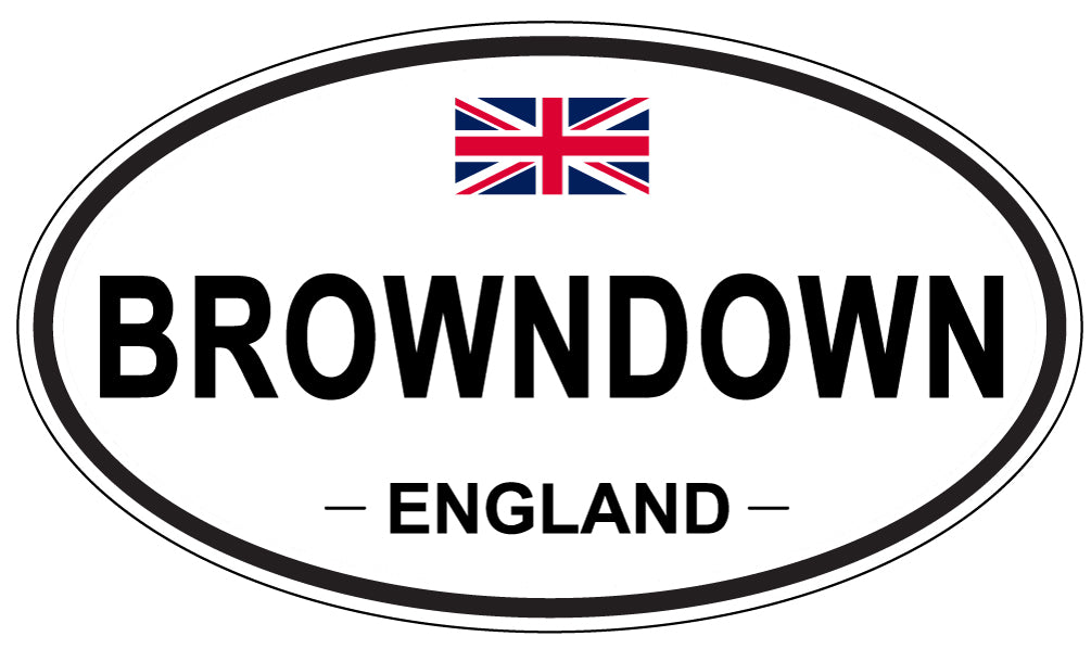 BROWNDOWN, ENGLAND - Oval Sticker