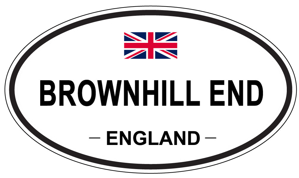 BROWNHILL END, ENGLAND - Oval Sticker