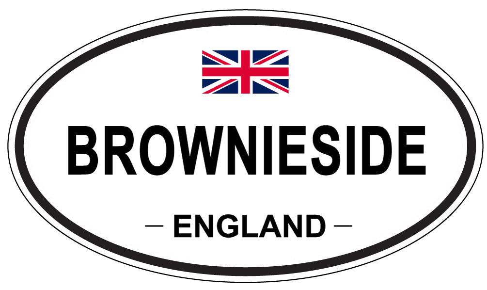 BROWNIESIDE, ENGLAND - Oval Sticker