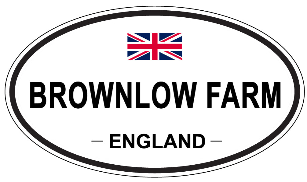 BROWNLOW FARM, ENGLAND - Oval Sticker