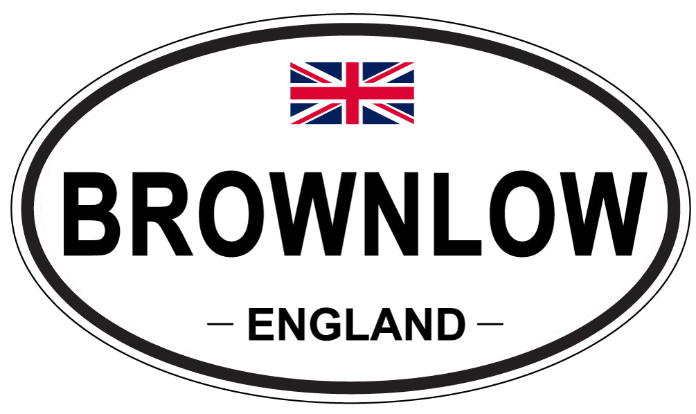BROWNLOW, ENGLAND - Oval Sticker