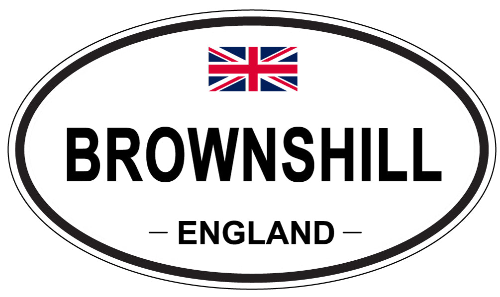BROWNSHILL, ENGLAND - Oval Sticker
