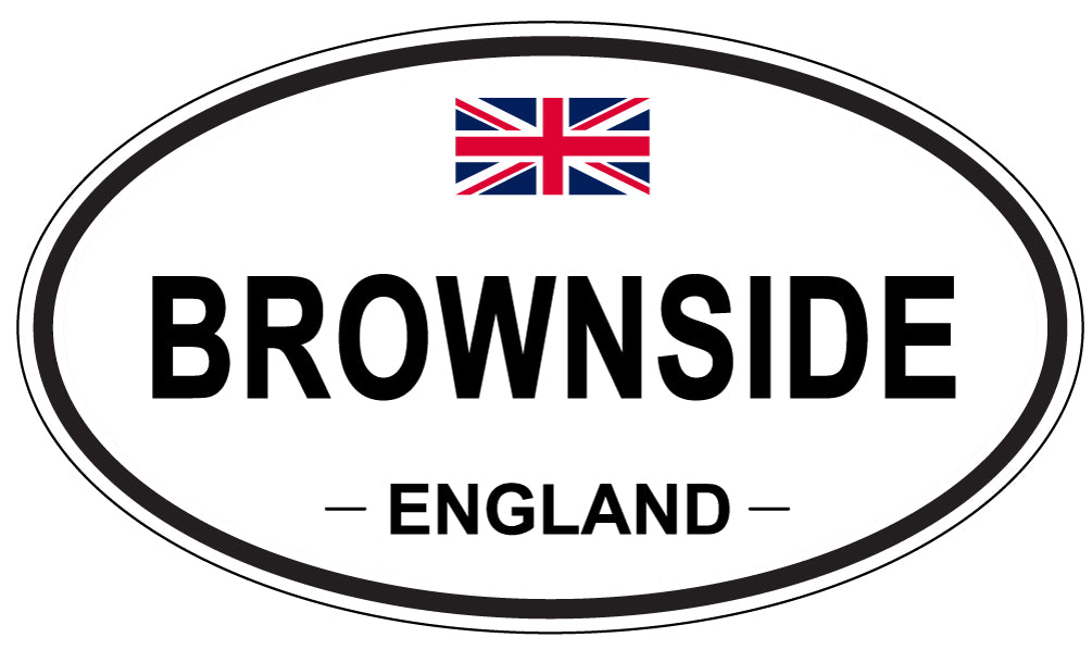 BROWNSIDE, ENGLAND - Oval Sticker