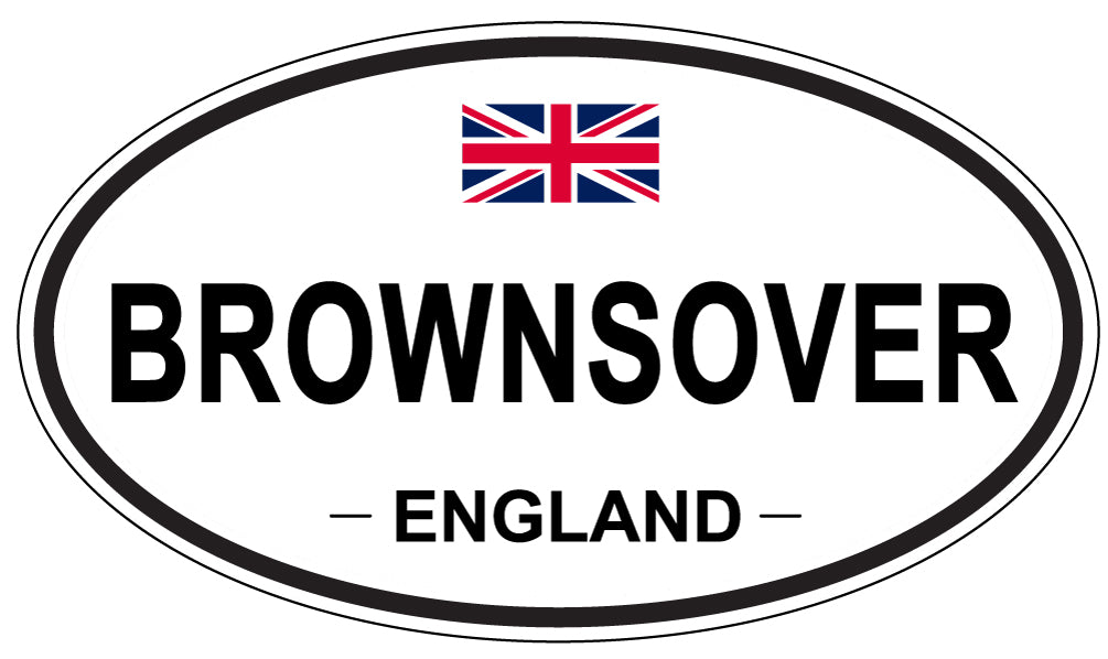 BROWNSOVER, ENGLAND - Oval Sticker