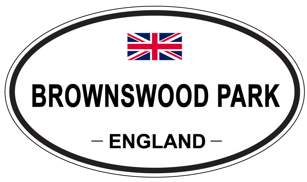 BROWNSWOOD PARK, ENGLAND - Oval Sticker