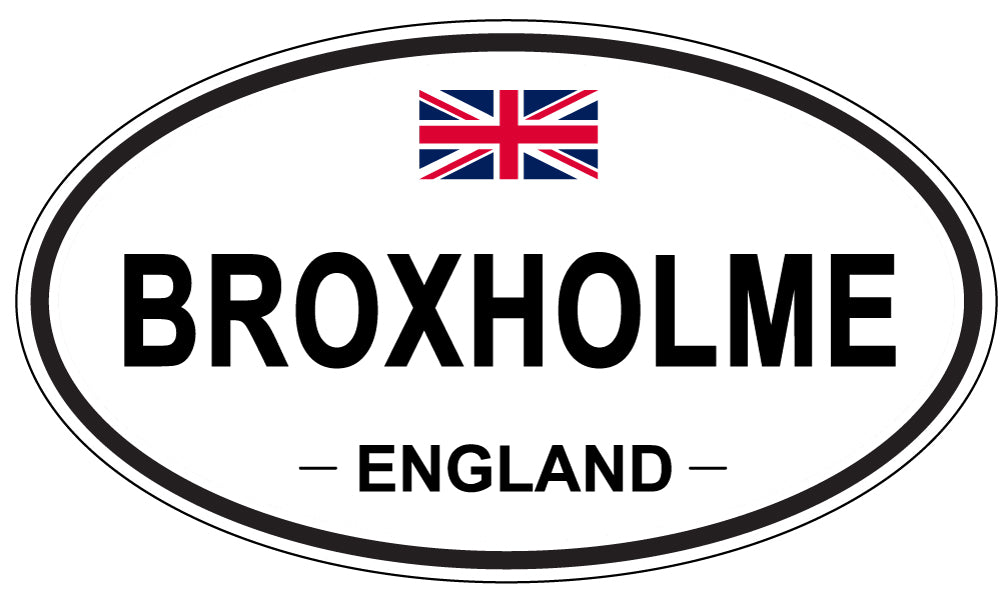 BROXHOLME, ENGLAND - Oval Sticker