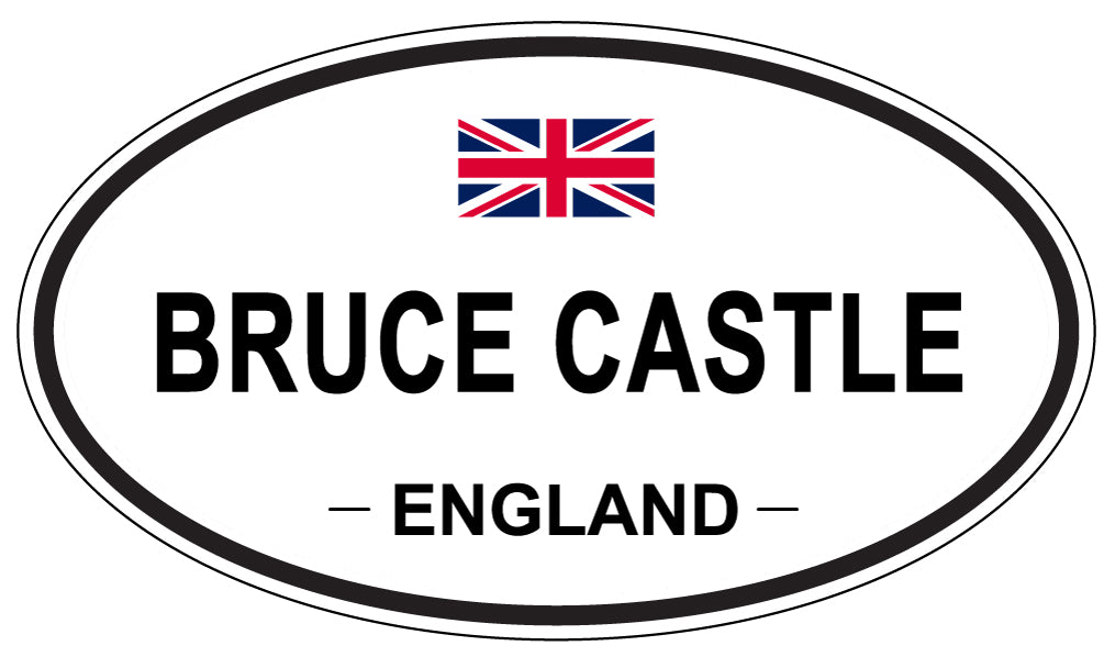 BRUCE CASTLE, ENGLAND - Oval Sticker