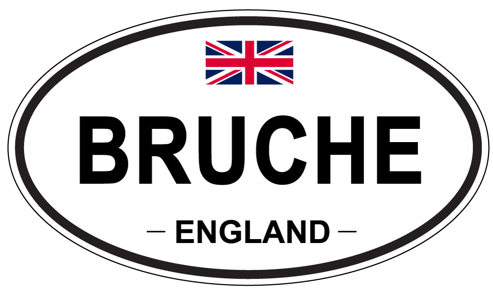 BRUCHE, ENGLAND - Oval Sticker