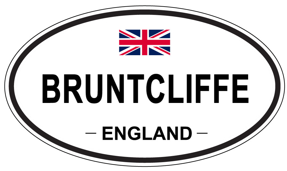 BRUNTCLIFFE, ENGLAND - Oval Sticker