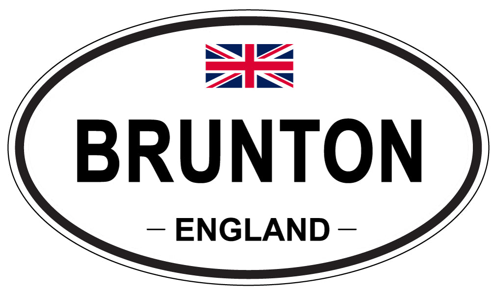 BRUNTON, ENGLAND - Oval Sticker