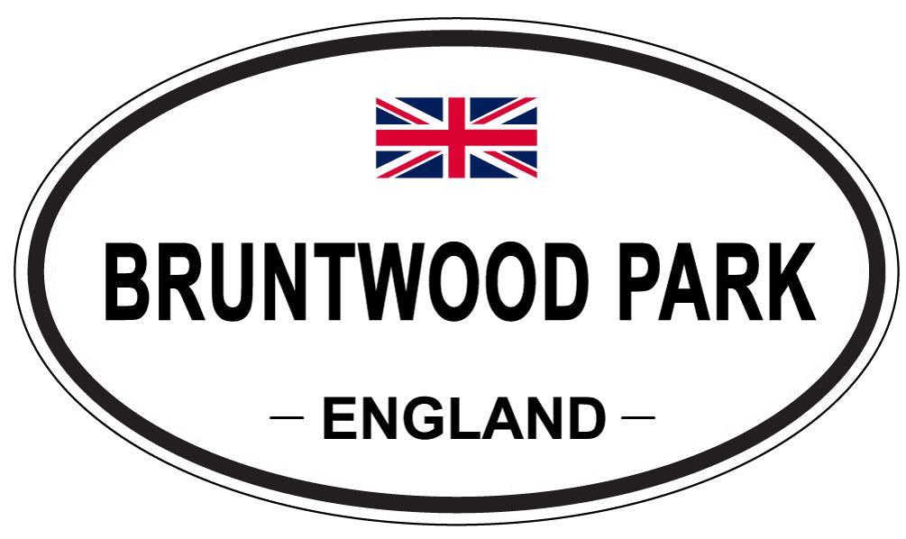 BRUNTWOOD PARK, ENGLAND - Oval Sticker