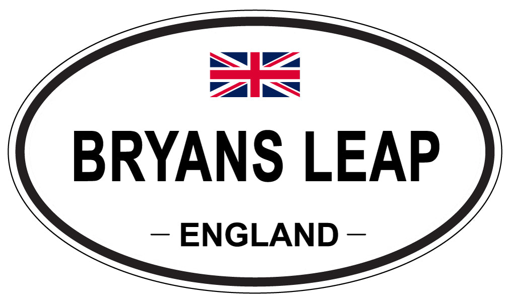 BRYANS LEAP, ENGLAND - Oval Sticker