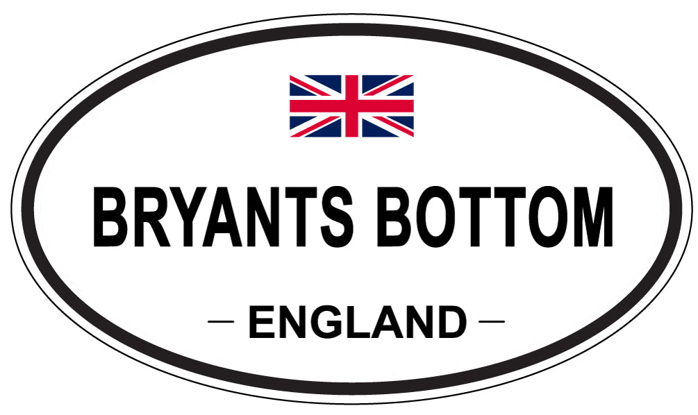 BRYANTS BOTTOM, ENGLAND - Oval Sticker