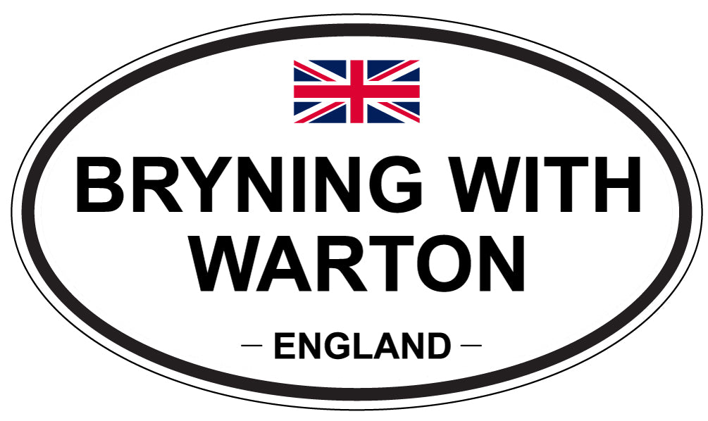 BRYNING WITH WARTON, ENGLAND - Oval Sticker
