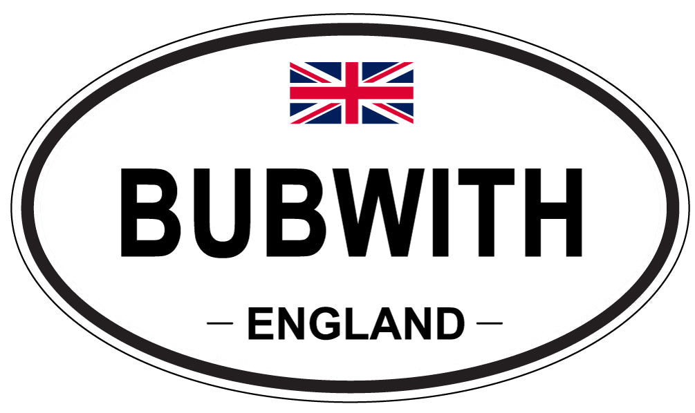 BUBWITH, England - Oval Magnet
