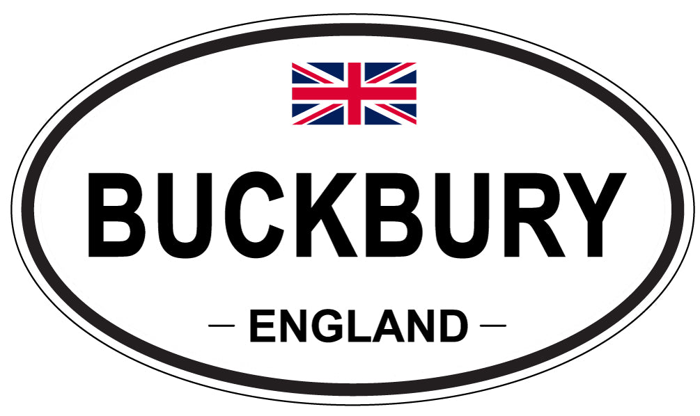 BUCKBURY, ENGLAND - Oval Sticker