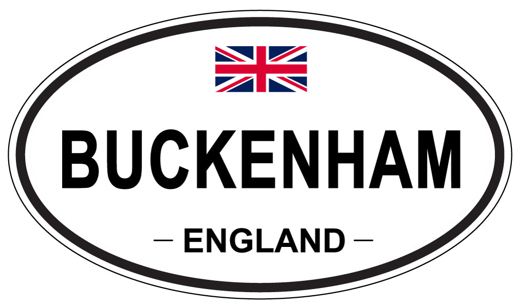 BUCKENHAM, ENGLAND - Oval Sticker