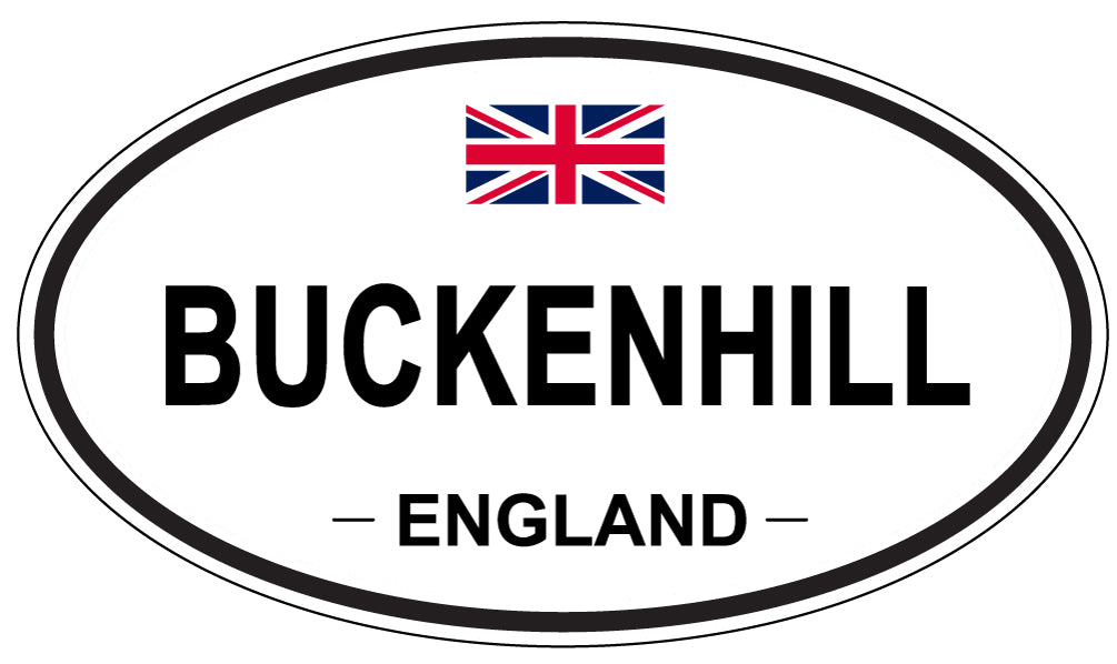 BUCKENHILL, ENGLAND - Oval Sticker