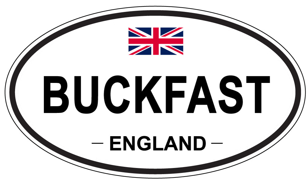 BUCKFAST, ENGLAND - Oval Sticker