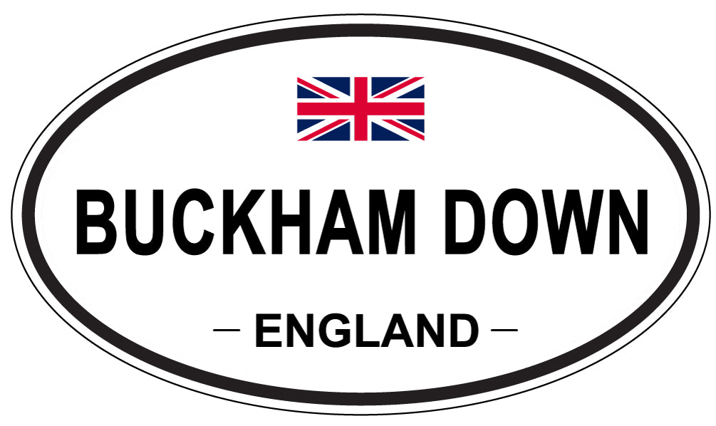 BUCKHAM DOWN, ENGLAND - Oval Sticker
