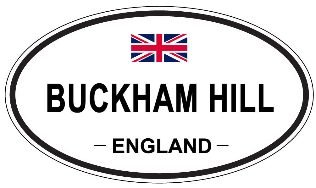 BUCKHAM HILL, ENGLAND - Oval Sticker