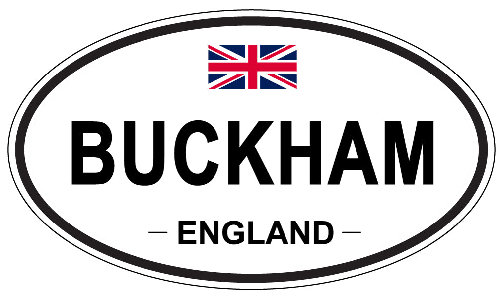 BUCKHAM, ENGLAND - Oval Sticker