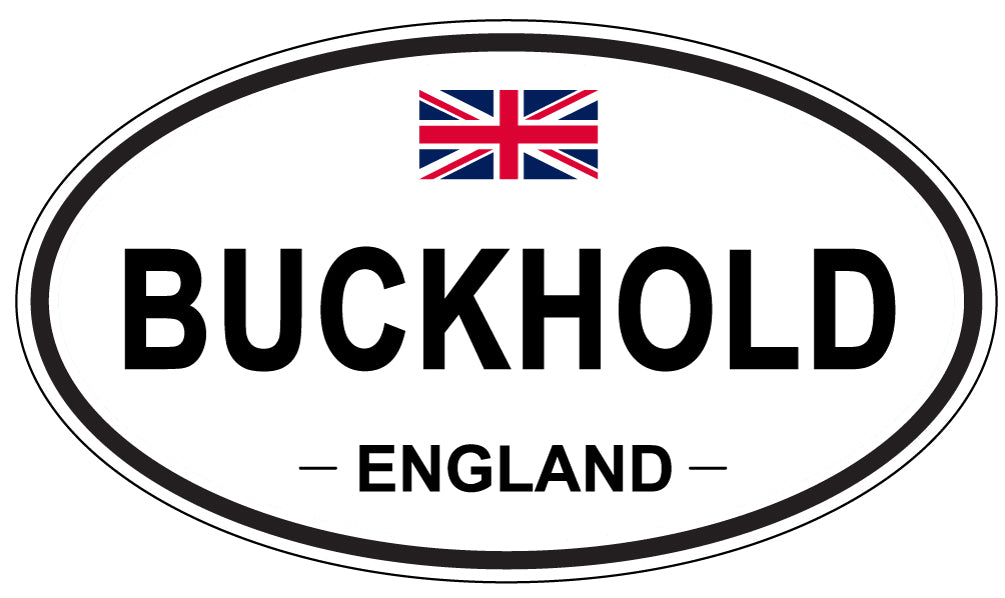 BUCKHOLD, ENGLAND - Oval Sticker