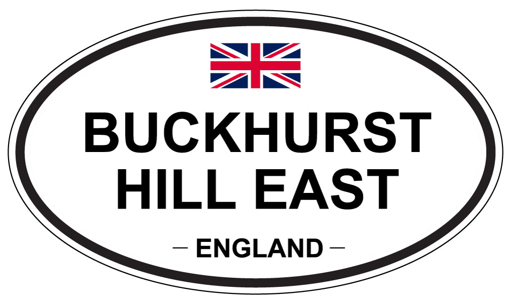 BUCKHURST HILL EAST, ENGLAND - Oval Sticker