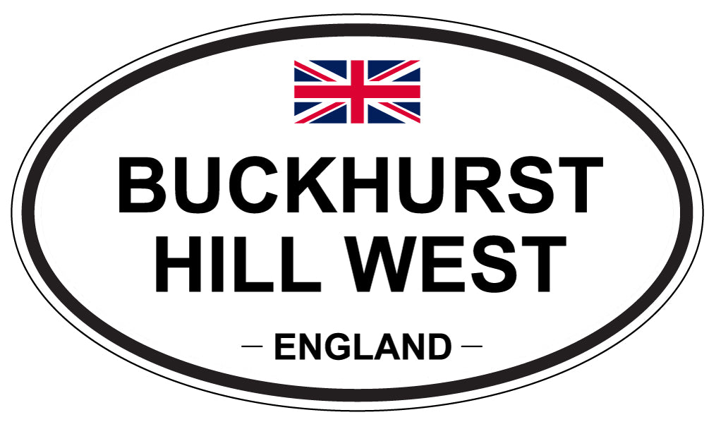 BUCKHURST HILL WEST, ENGLAND - Oval Sticker