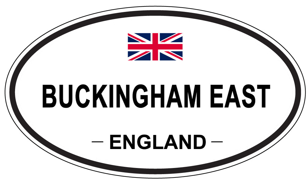 BUCKINGHAM EAST, ENGLAND - Oval Sticker