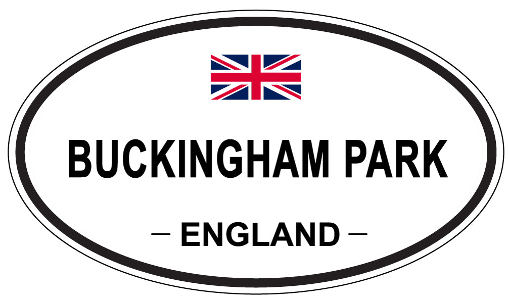 BUCKINGHAM PARK, ENGLAND - Oval Sticker