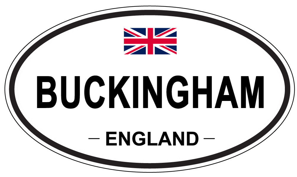 BUCKINGHAM, ENGLAND - Oval Sticker