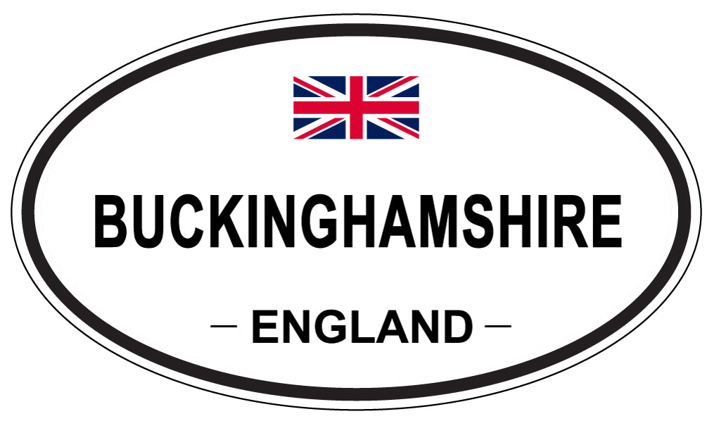 BUCKINGHAMSHIRE, ENGLAND - Oval Sticker
