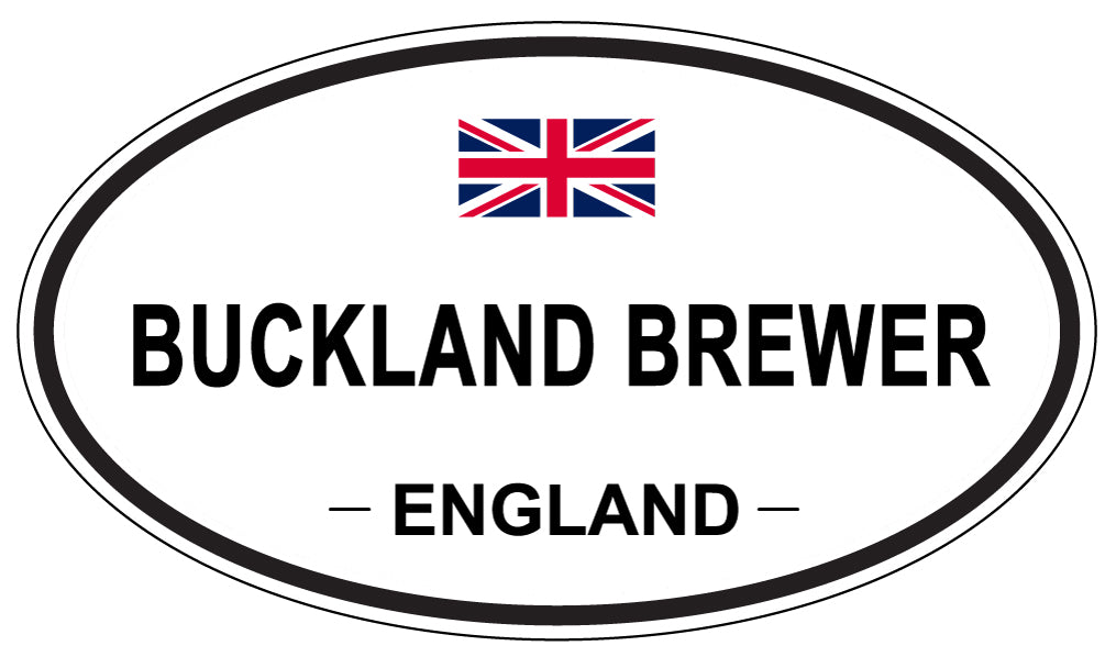 BUCKLAND BREWER, ENGLAND - Oval Sticker