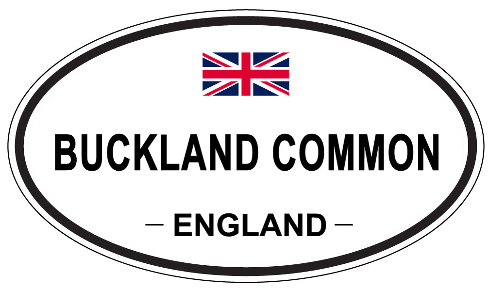 BUCKLAND COMMON, ENGLAND - Oval Sticker