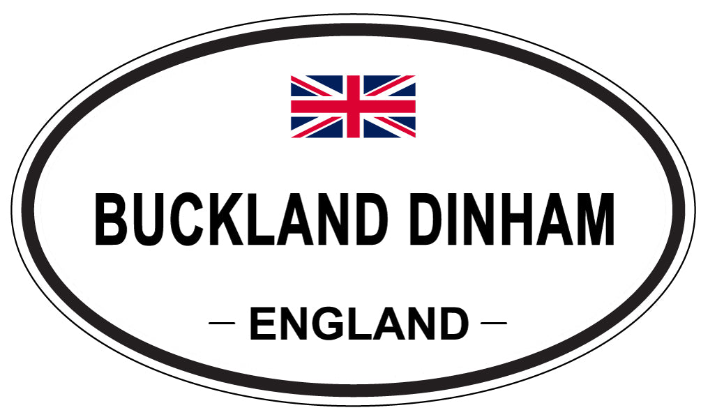 BUCKLAND DINHAM, ENGLAND - Oval Sticker