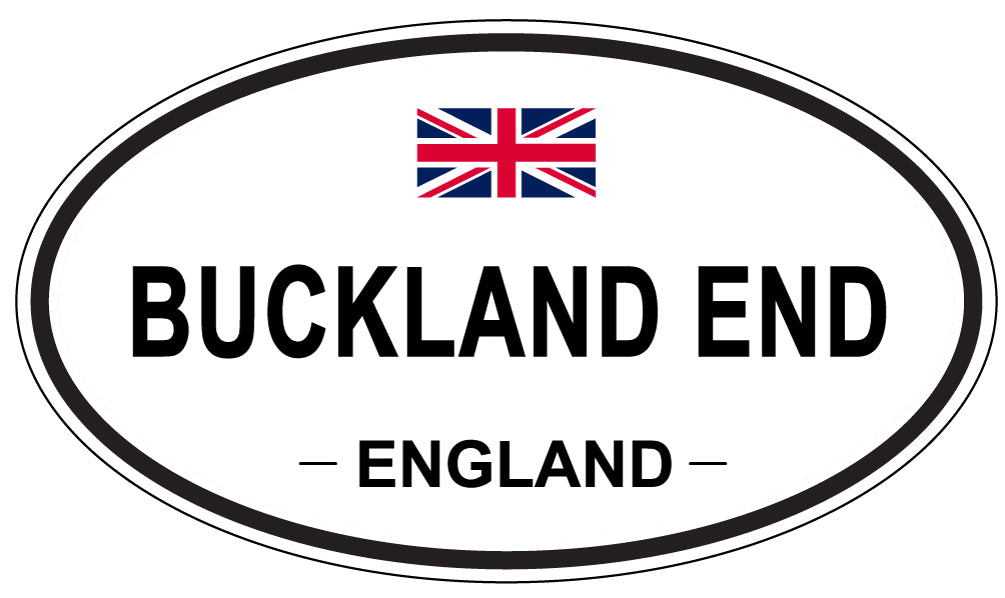 BUCKLAND END, ENGLAND - Oval Sticker