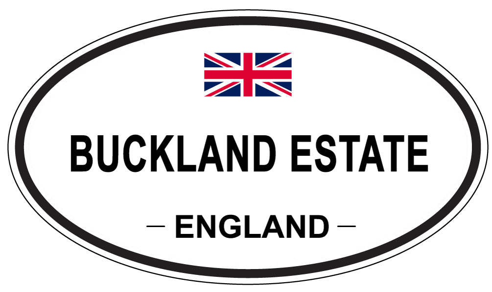 BUCKLAND ESTATE, ENGLAND - Oval Sticker