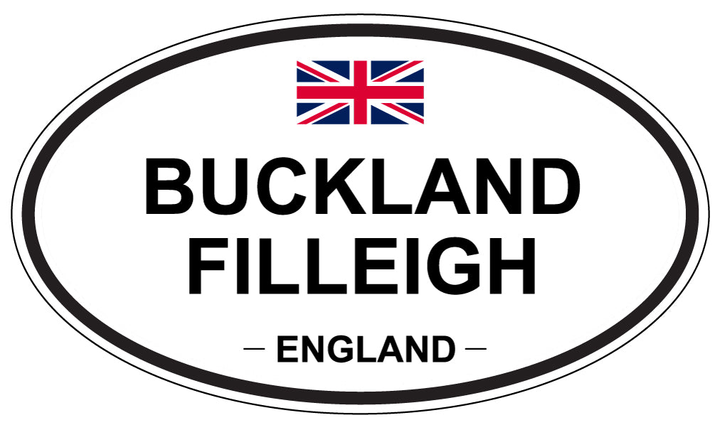 BUCKLAND FILLEIGH, ENGLAND - Oval Sticker