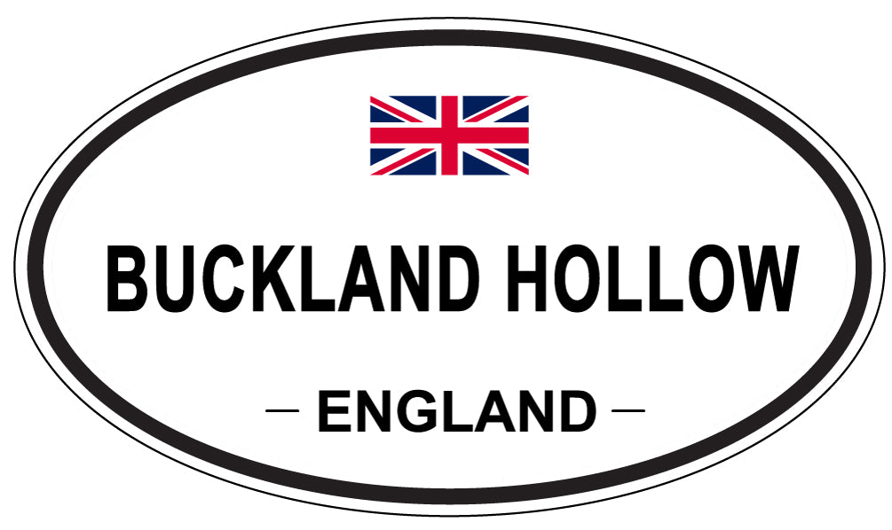 BUCKLAND HOLLOW, ENGLAND - Oval Sticker