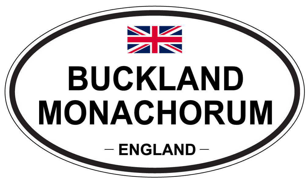 BUCKLAND MONACHORUM, ENGLAND - Oval Sticker