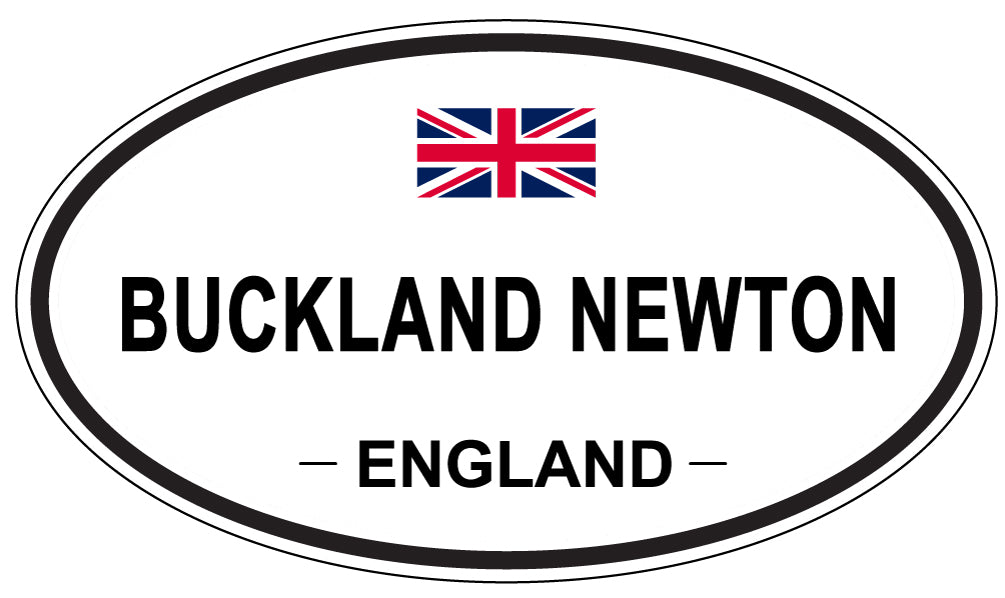 BUCKLAND NEWTON, ENGLAND - Oval Sticker