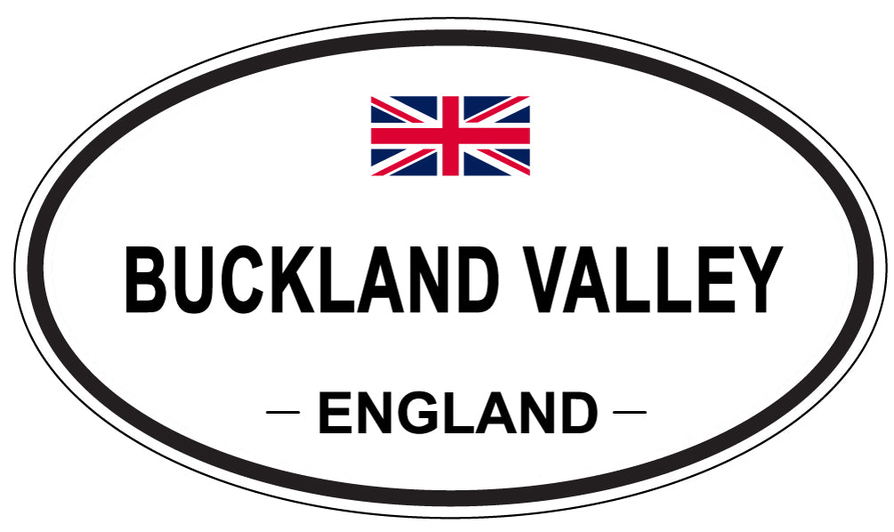 BUCKLAND VALLEY, ENGLAND - Oval Sticker