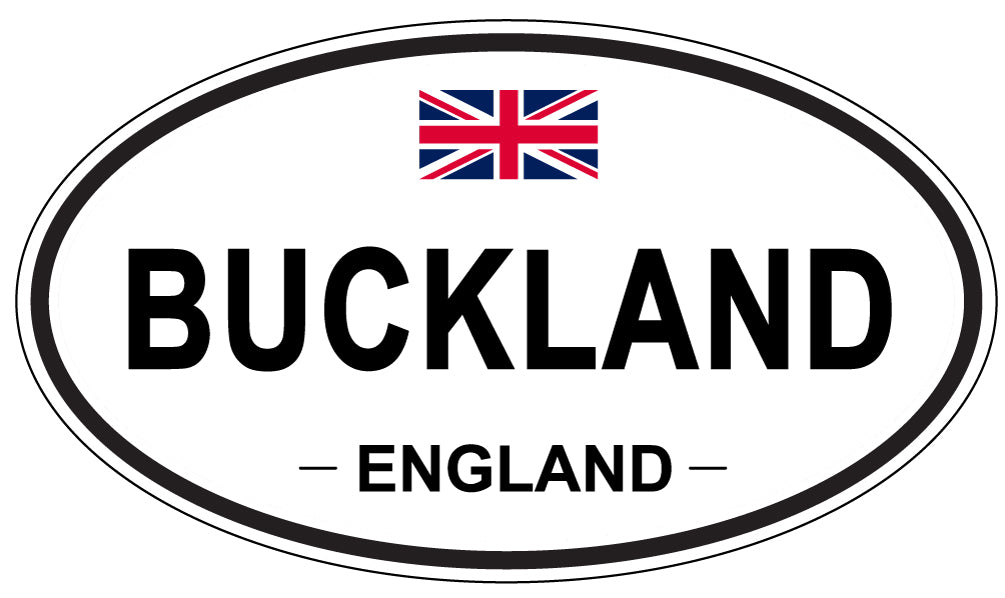 BUCKLAND, ENGLAND - Oval Sticker