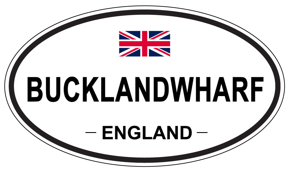BUCKLANDWHARF, ENGLAND - Oval Sticker
