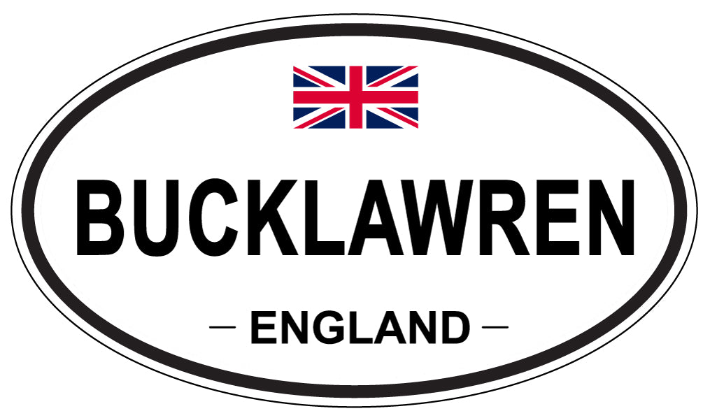 BUCKLAWREN, ENGLAND - Oval Sticker