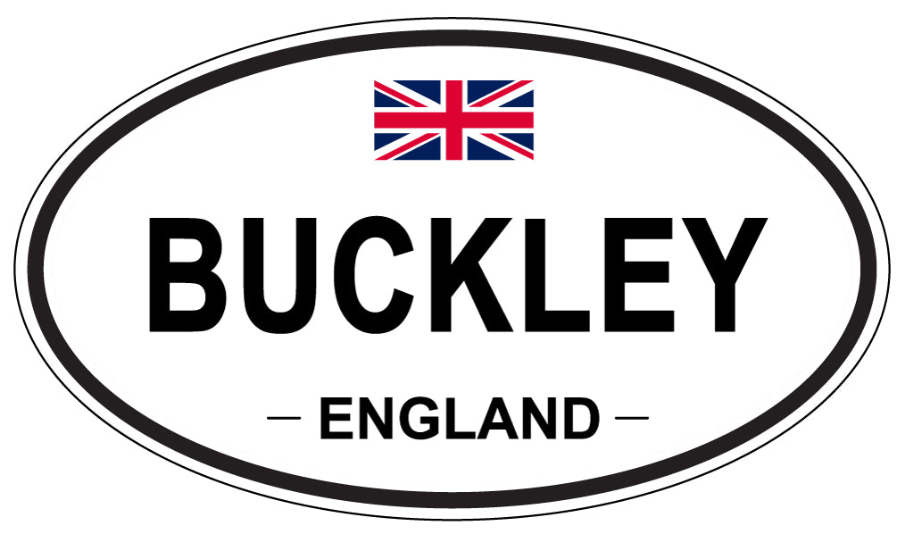 BUCKLEY, ENGLAND - Oval Sticker