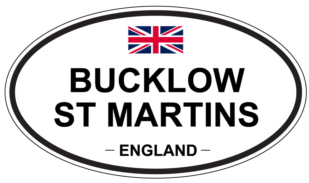 BUCKLOW ST MARTINS, England - Oval Magnet