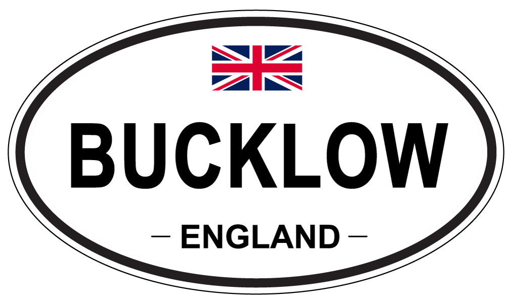BUCKLOW, ENGLAND - Oval Sticker